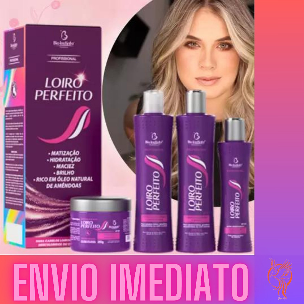 Kit Capilar Profissional Loiro Perfeito Bio Instinto Cabelos Loiros ...