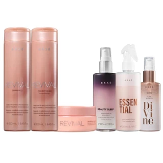 Kit Braé Plume Revival Divine Beauty Sleep Essential Repair (6 Produtos)