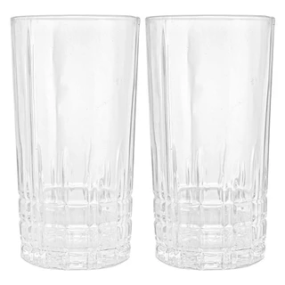 Jogo de Copos de Cristal Transparente Calcutá 370ml 2 peças - Lyor em Oferta na Shopee