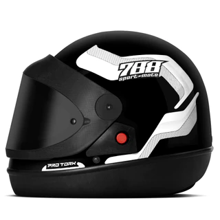 Capacete Fechado Intergal Pro Tork Sport Moto 788 Sm Com Viseira Fumê