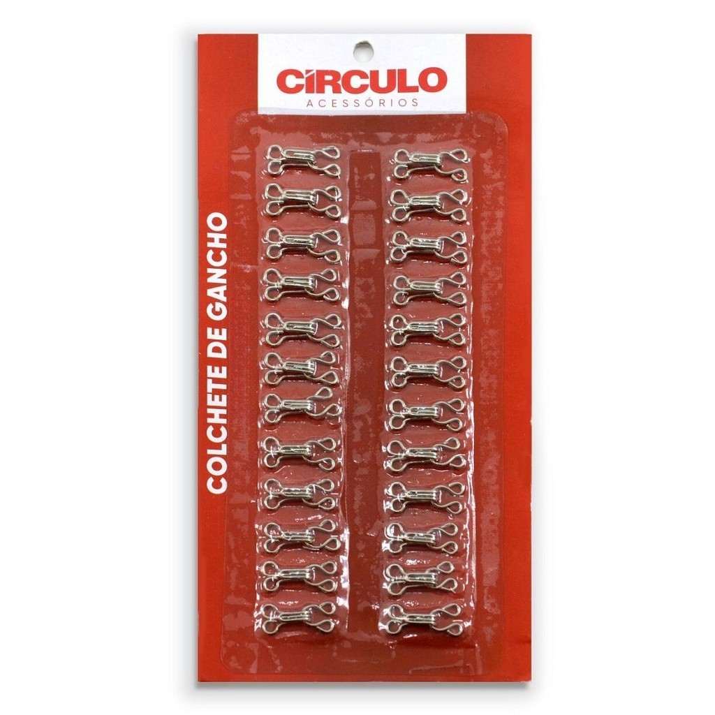 Colchete de Gancho Nº 2 - 1,5mm Prata Circulo | Shopee Brasil