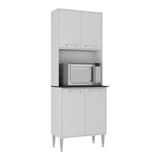 Paneleiro 63cm 4 Portas para Micro-ondas Siena Multimóveis MP2182