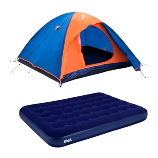 Barraca de Camping Falcon NTK 3 pessoas e coluna d