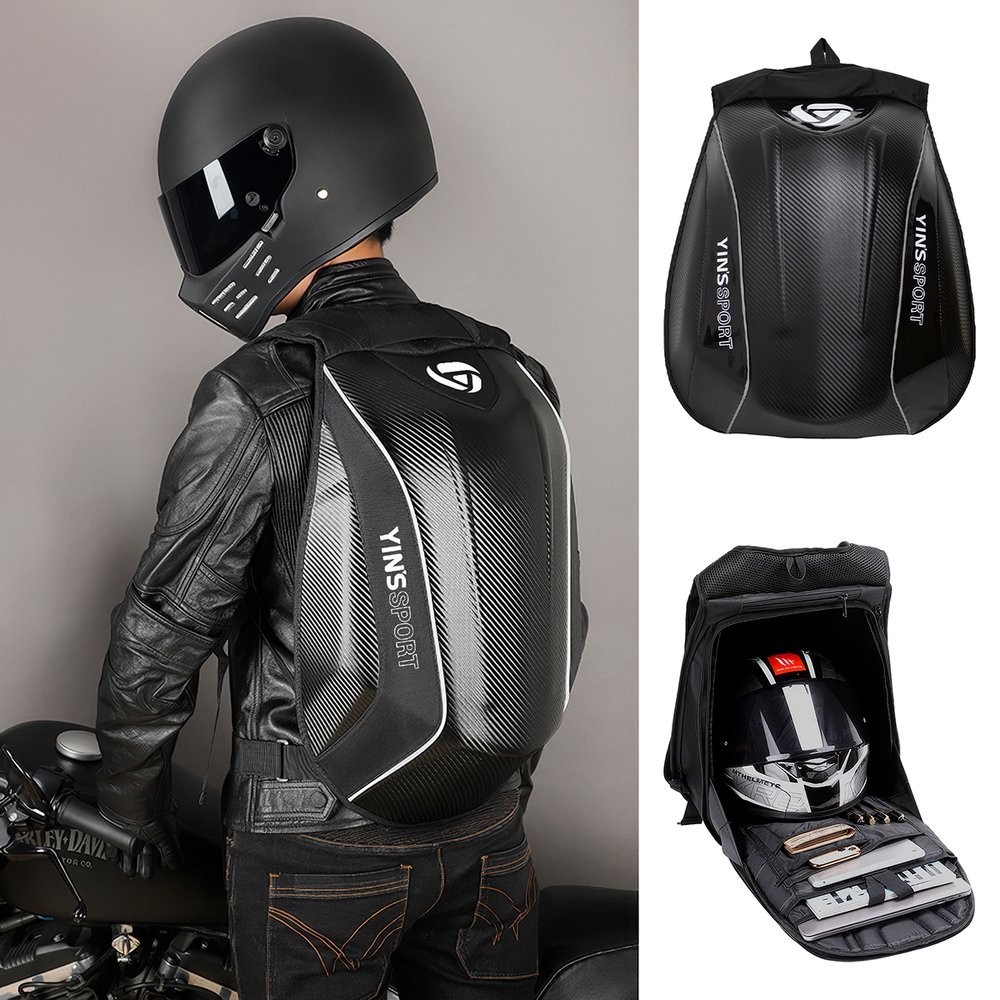 Mochila Esportiva A Prova D'Água em Poliéster Yin's Sport Ideal Para Capacete Moto Motoqueiro Motoboy