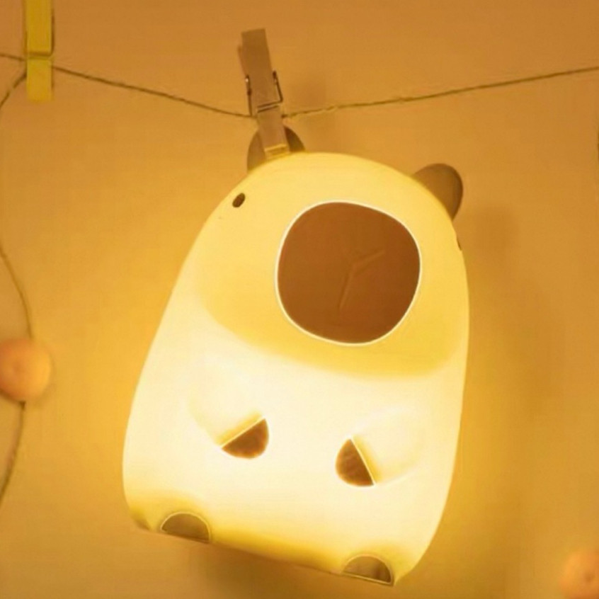 Luminária Capybara PLA Sleep Night Light Luz Nocturna