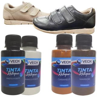 tinta para couro, sapato bolsa, jaqueta veox retoque premium