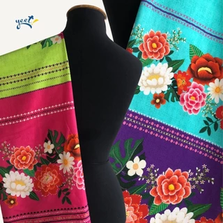 Flores e Poemas - 100% Viscose - Tecido Estampado Digital