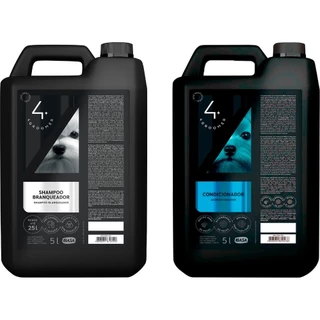 Shampoo Branqueador 5 L + Condicionador Uso Profissional 5 L - Ibasa