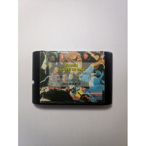 jogo fita mega drive 3 em 1 Mega Drive (leia)