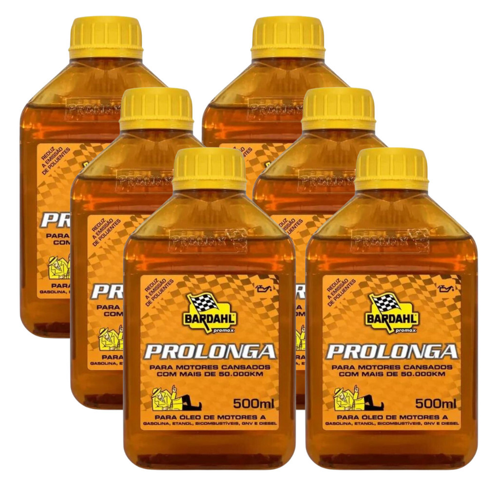 Kit 6 Aditivos Para Motor Cansado Bardahl Prolonga 500ml Original ...
