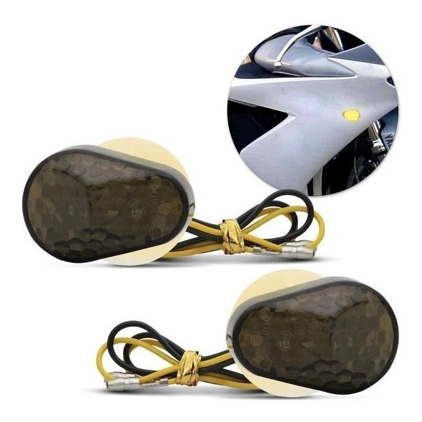Par Pisca Seta Carenagem Led Esportivo R6 Xj6 R1 Yamaha