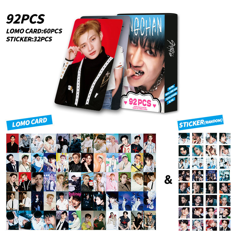 92-96pcs STRAY KIDS Magic School Lomo Cards Rock Star Perfect Day