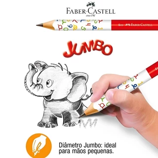 KIT 8 UND LAPIS DE ESCREVER GRAFITE JUMBO N 2 HB FABER-CASTELL