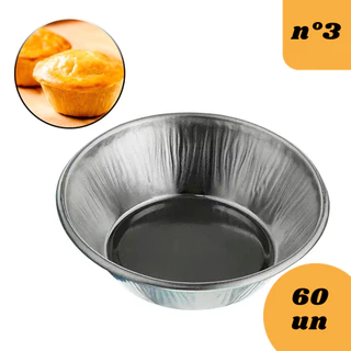 Forminha 60 Unidades De Forma De Empada N°03 Lisa