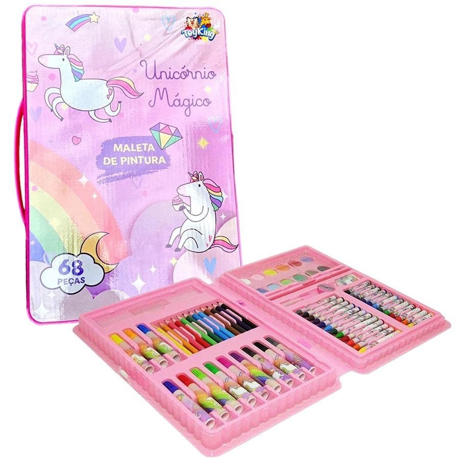 MALETA ESCOLAR UNICORNIO MAGICO PINTURA COLORIDA INFANTIL GIZ ...