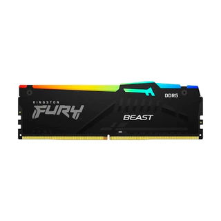 Memória RAM 32gb DDR5 Kingston Fury Beast RGB, 5600MTs, CL40, Preto, KF556C40BBA/32