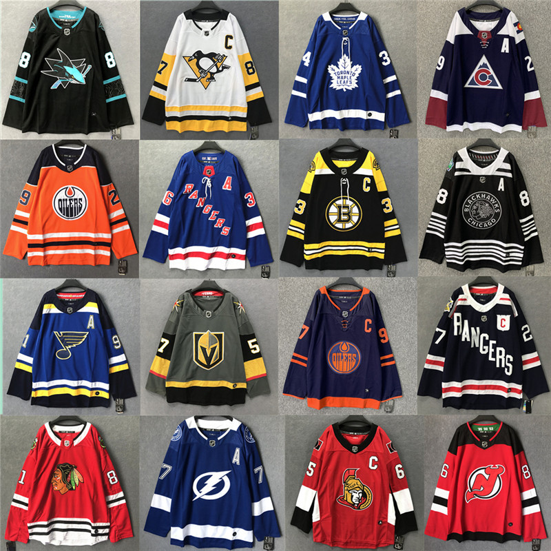 Nhl Hockey Jersey Retro Jersey Jérsei Trendy Jérsei Jérsei Trendy Jérsei Manga Longa Plus Sweatshirt Tamanho