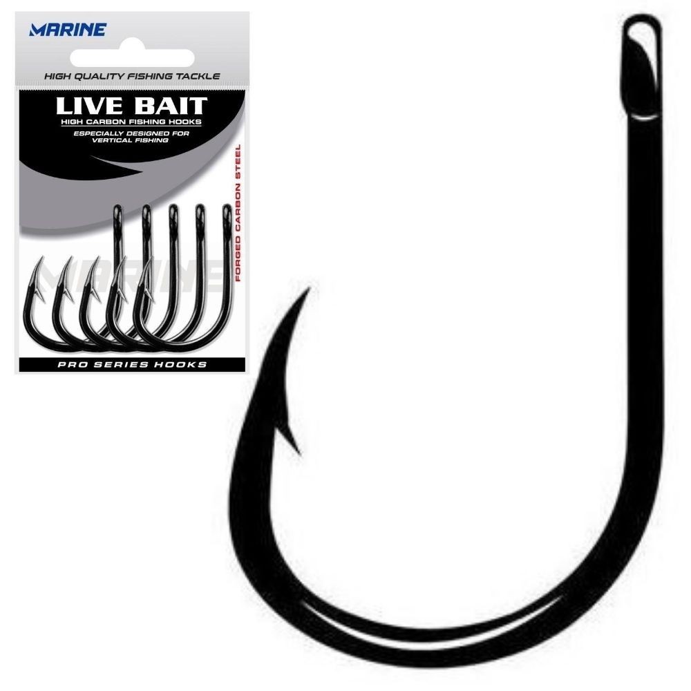 Anzol Live Bait Hook nº 7/0 - 10 unidades