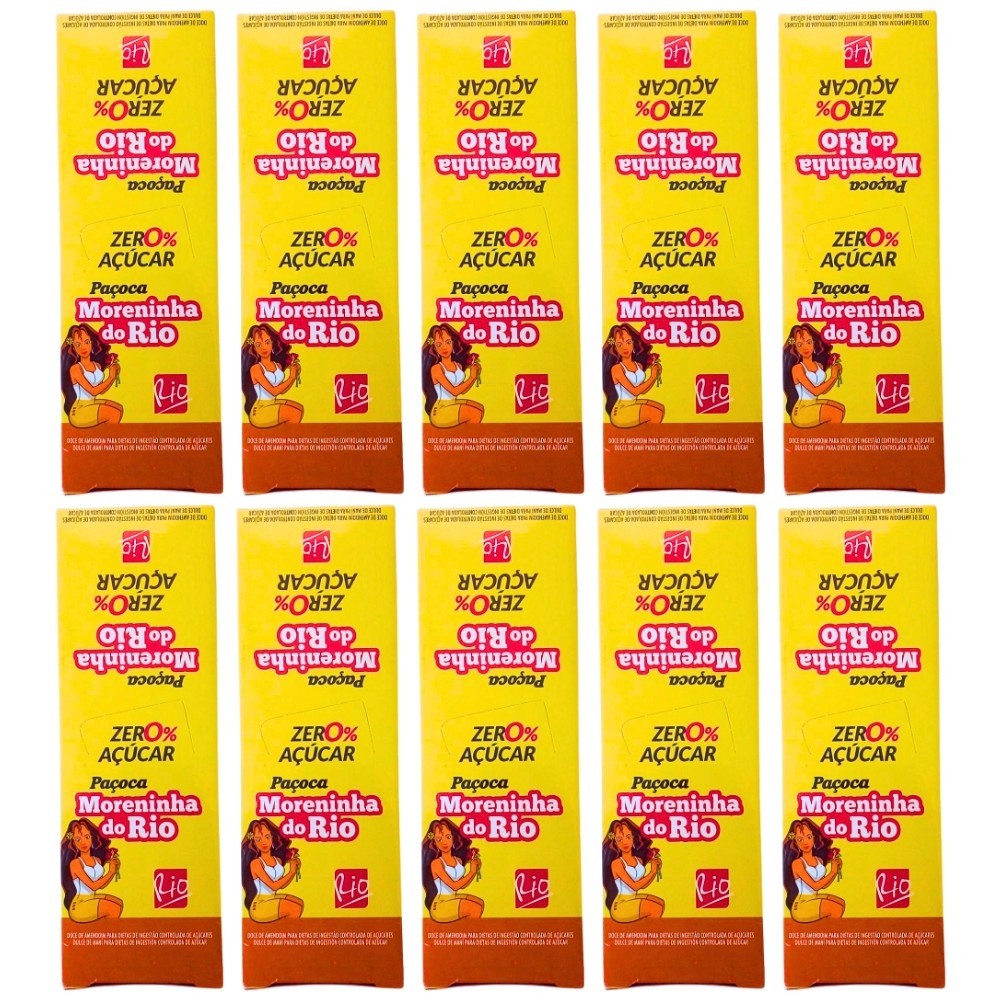 Caixa Paçoca Zero Diet MORENINHA DO RIO - C/ 120un | Shopee Brasil