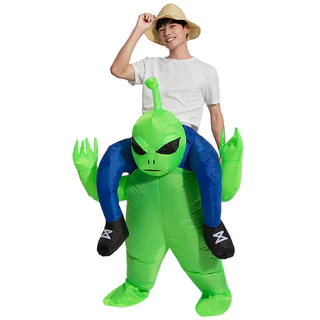 Adereços Para Festas De Halloween Vestimenta Insuflável Alienígena , Divertida E Engraçada , Adequada Locais De Entretenimento