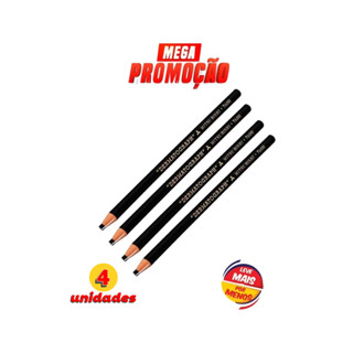 Kit 4 Lapis Dermatografico Mitsubishi Preto