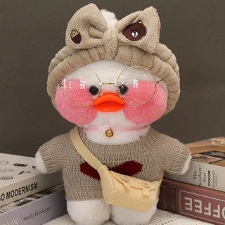 2024-30cm Plush Pato Lalafanfan Duck Soft Toy Kawaii Stuffed Paper