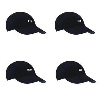 Boné Dri-Fit moda Aba Preto Curva Regulagem Velcro Unissex hype