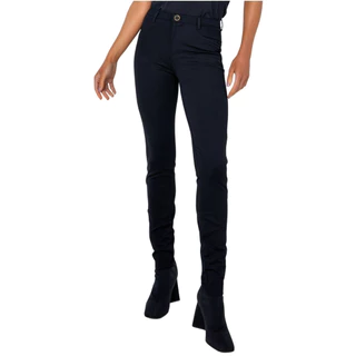 Calça Sarja Feminina Montaria Flor De Lis Preta