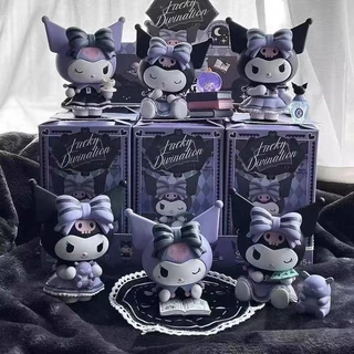 2024 Sanrio Kuromi Série Adivinhação Da Sorte Figuras De Ação Kawaii Anime Coleção Modelo Estátua Bonecas Fofas Aniversário De Garotas Caixa Cega