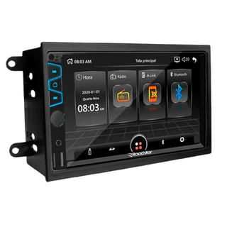 Central Multimídia MP5 Roadstar RS404BR 7" BT USB SD AUX + Câmera Ré Borboleta + Moldura 2din Peça em Oferta na Shopee
