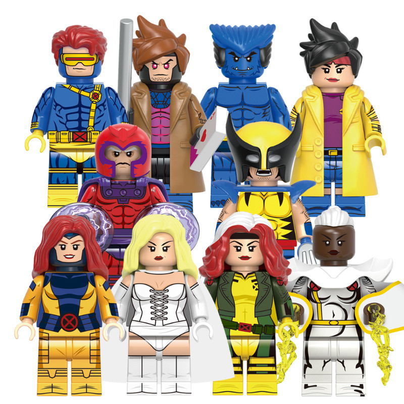 Ciclops Jubileu Rainha Branca Gambit X-Men Série Super Heróis Filmes Mini Blocos De Construção Figura Brinquedos Kids Gift