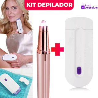 2 Em 1 Kit De Cuidados Femininos De Lápis De Sobrancelha Recarregável Sem Fio Para Remoção De Pelos