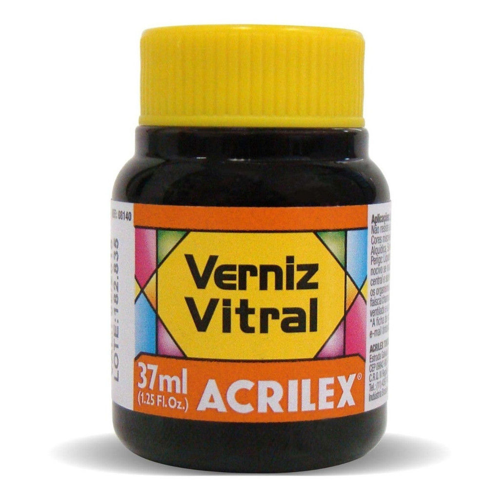 ACRILEX - LARANJA - 517 - Verniz Vitral 37ml