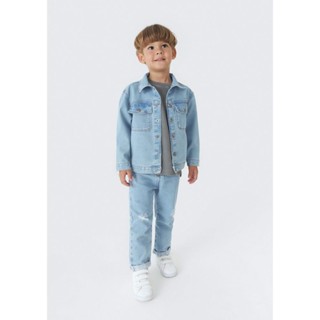 Jaqueta Jeans Infantil Menino Toddler Com Bolsos Hering Kids