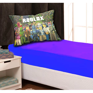 Jogo de lençol solteiro 2 peças Poliester Roblox