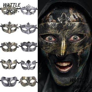BODIY Máscara vintage de baile de máscaras para hombres, máscara de soldado  romano de oro, máscara veneciana de Mardi Gras, ópera fantasma, accesorio