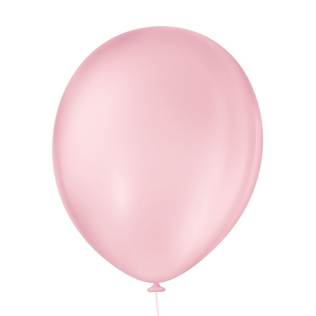 Bexiga Balões Liso Redondo Nº 9 Rosa Bebê - 50 Unid | Shopee Brasil
