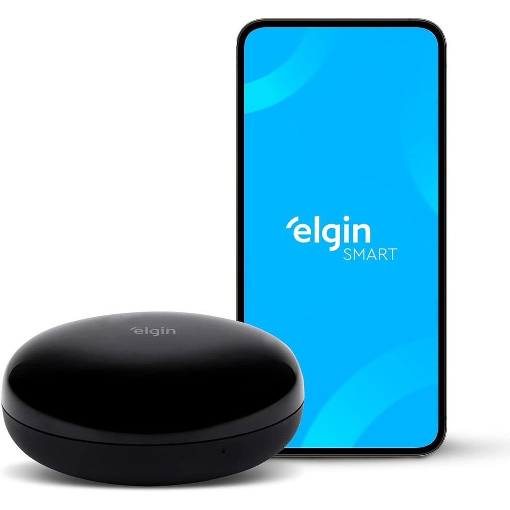 Controle Remoto Universal Wifi Smart Home Elgin Compatível com os Sistemas Amazon Alexa e Google Home Vermelho