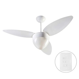 Ventilador de teto 3 pás 3 velocidades branco - Aires - Ventisol