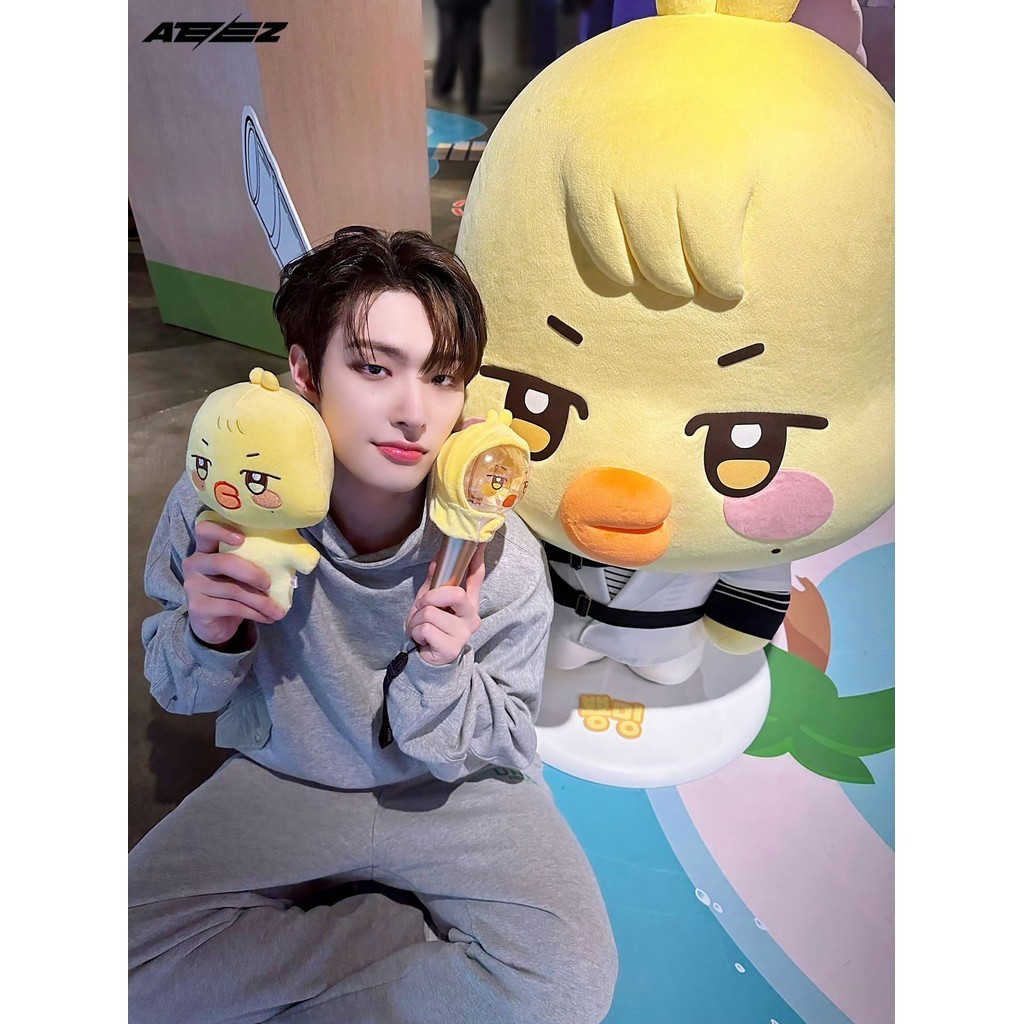 Kpop ATEEZ Boneca De Pelúcia Hongjoong Seonghwa Aniteez Flash Doll