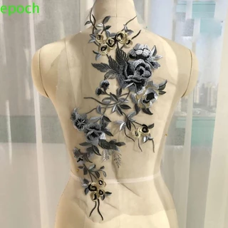 EPOCH Clothing Applique , Patches Bordados Com Flores Elegantes E Requintados , Vestido De Noiva De Tecido De Renda Vintage Costura