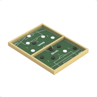 Jogo Botão Gol a Gol estilo Futebol MDF Tabuleiro com Elástico Infantil Junges