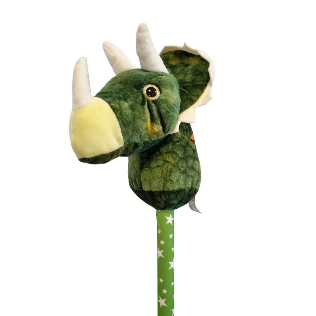 Dinossauro Verde Triceratops de Pau Pelúcia 66cm Galopa Pets Com Som 48553  - Toyng | Shopee Brasil