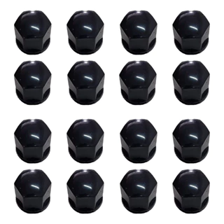 Capas Parafusos Preto Veiculos 17mm Universal Gm Vw Proteção