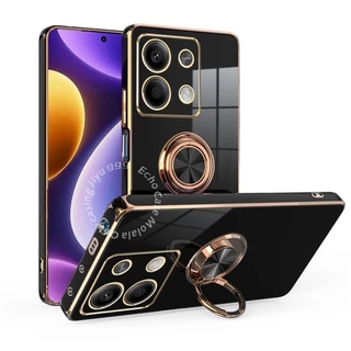 Caixa Redmi Note 13 Pro 4G 5G Note13 + Plus Capa Macia Com Suporte De Anel De Dedo De Silicone Para Telefone À Prova De Choque