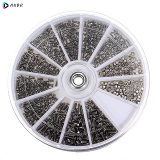 12 Estilos 600pcs Conjunto De Parafusos De Aço Inoxidável Máquina Para Óculos De Telefone Celular PC