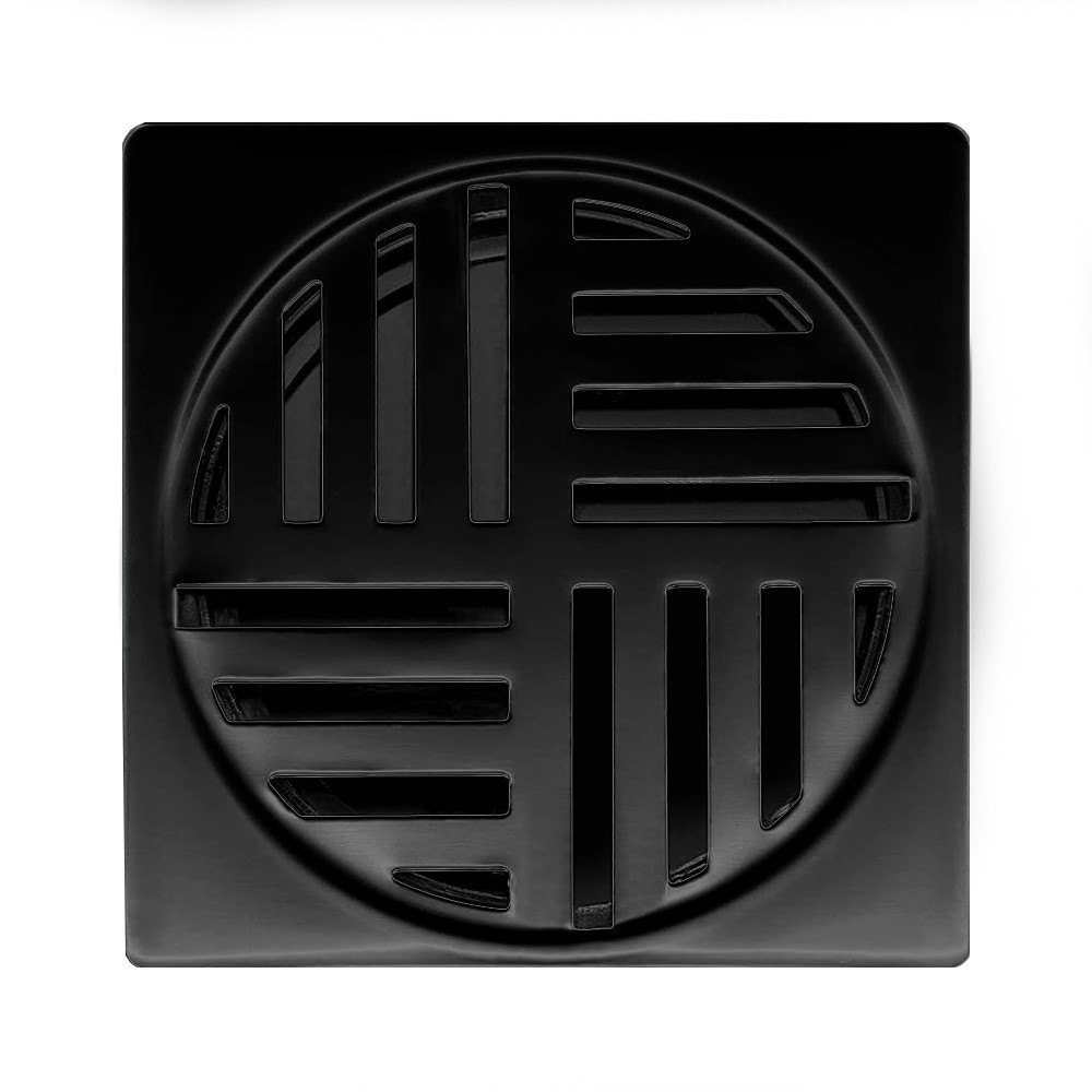 Ralo Automatico Inteligente 10 cm Quadrado Preto Veda Cheiro