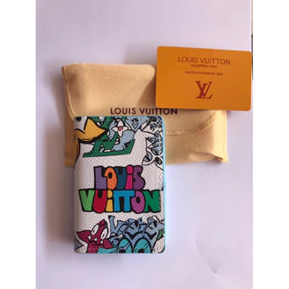 Porta cartão em couro top grife premium importado Lv Louis Vuitton Carteira