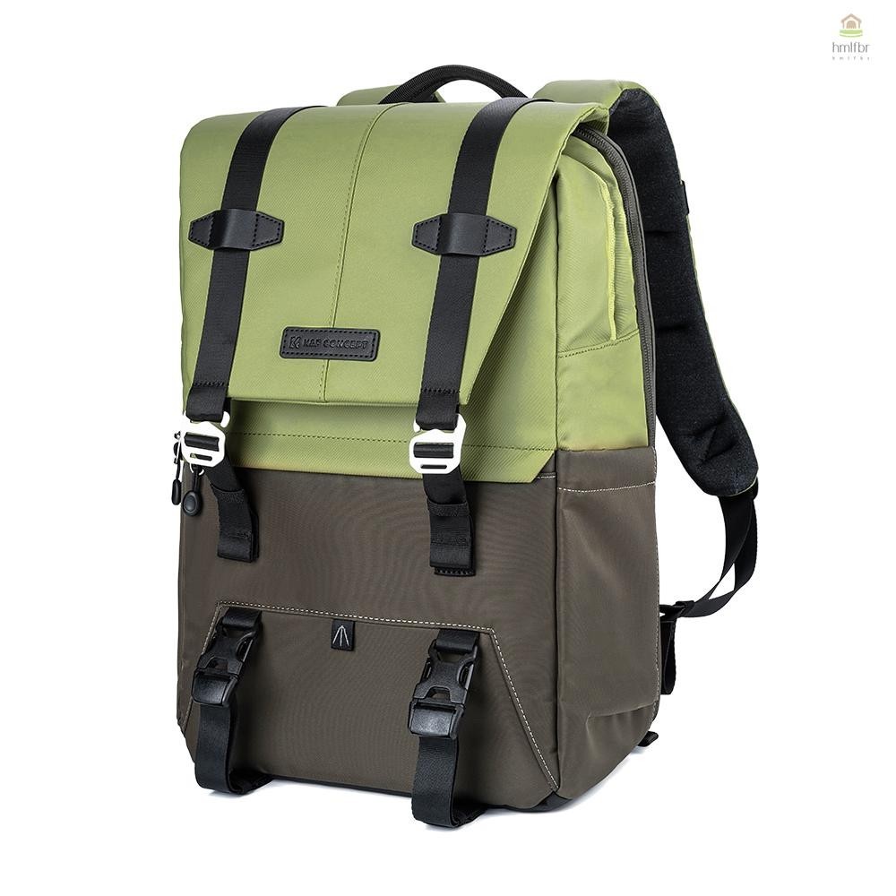 K & F CONCEPT Mochila Para Câmera Da Moda À Prova D'água De 20L De Grande Capacidade Com Compartimentos Notebook De 15,6 Polegadas