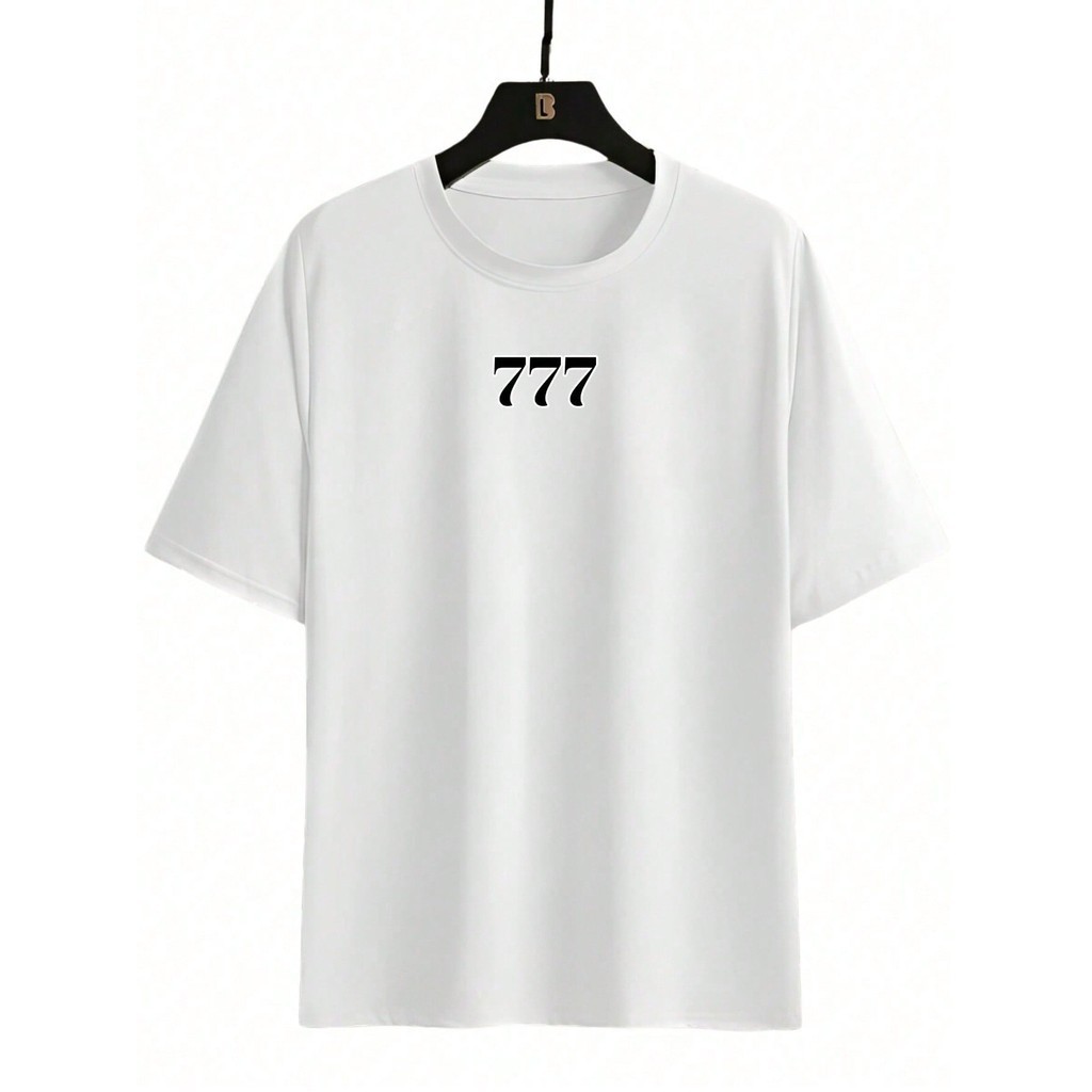 トップス 777 Camiseta Masculina 777 Streetwear Camisa 100% Algodão Envio
